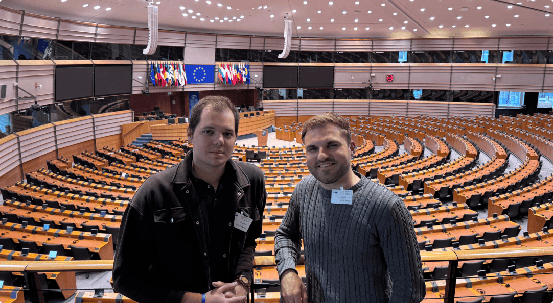 Timi Celcer and Tilen Bozic in the European Parliament